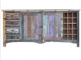 RUSTICA Reclaimed boat wood Sideboard Wine rack LARGE